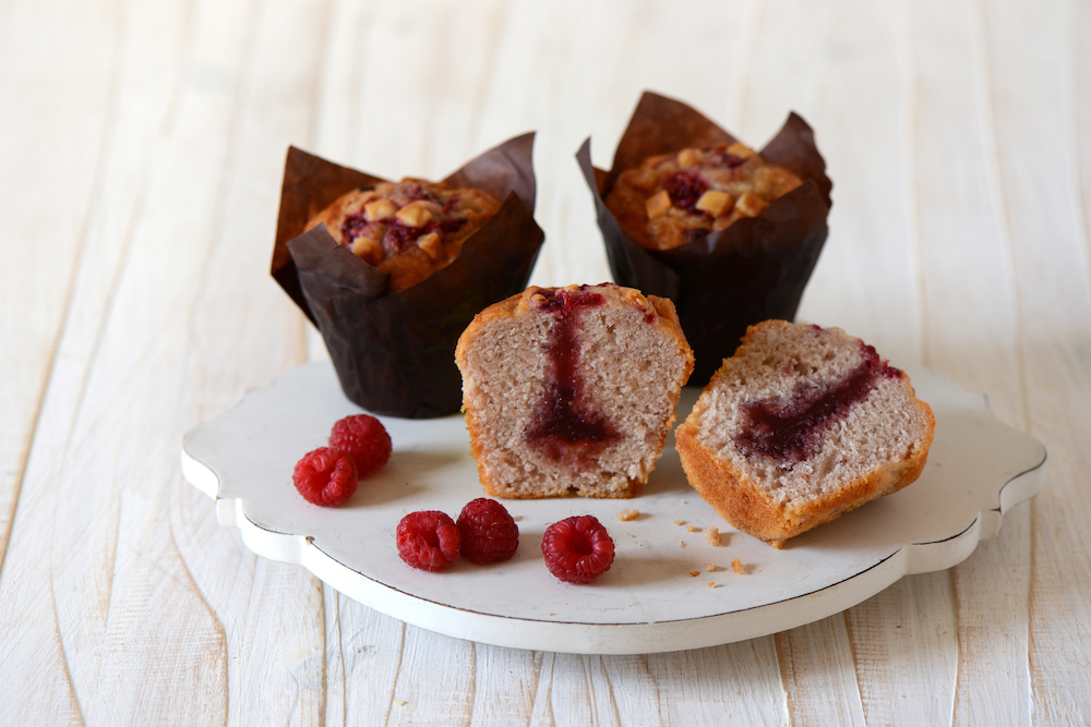 Raspberry & White Chocolate Muffin